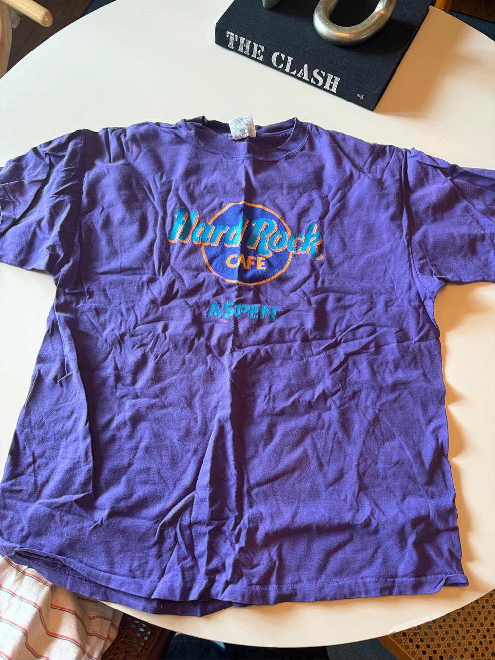 Hard Rock Cafe Purple Aspen Logo T-Shirt